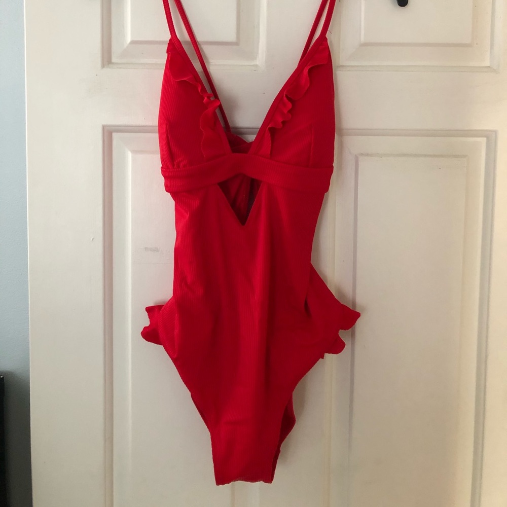 Hot red one peice